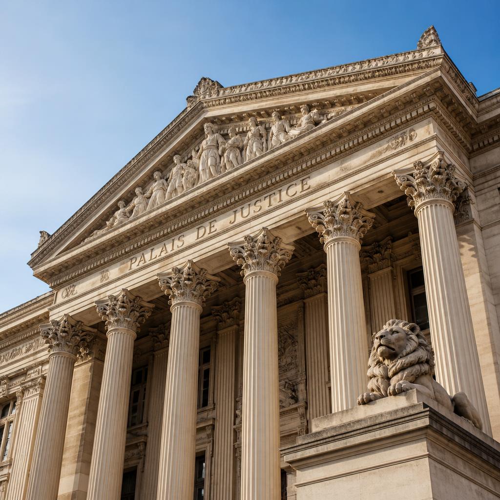 Fassade des Justizpalastes